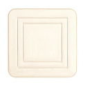 Коврик для туалета 50x50см DE'NASTIA Soft Collection memory молочный полиэстер 000000000001215839