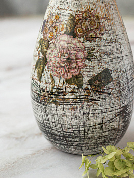 ВазаКерамика "ВинтажныеЦветы" 29см R010680 000000000001196735