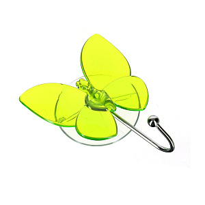 Крючок на присоске Бабочка Мультидом, пластик, сталь 000000000001126873