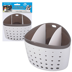 Подставка для столовых приборов 15х12х11,5см МУЛЬТИДОМ пластмасса 000000000001205889