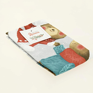 Полотенце 35х60см ДОЛЯНА Новогодняя Сказка 100% хлопок 160г/м2 000000000001208904