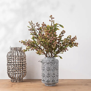 Цветок искусственный ветвь Ягоды 66см 000000000001218378