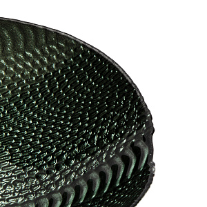 Блюдо овальное 25-29см GLASSCOM Рептилия Green стекло 000000000001219157