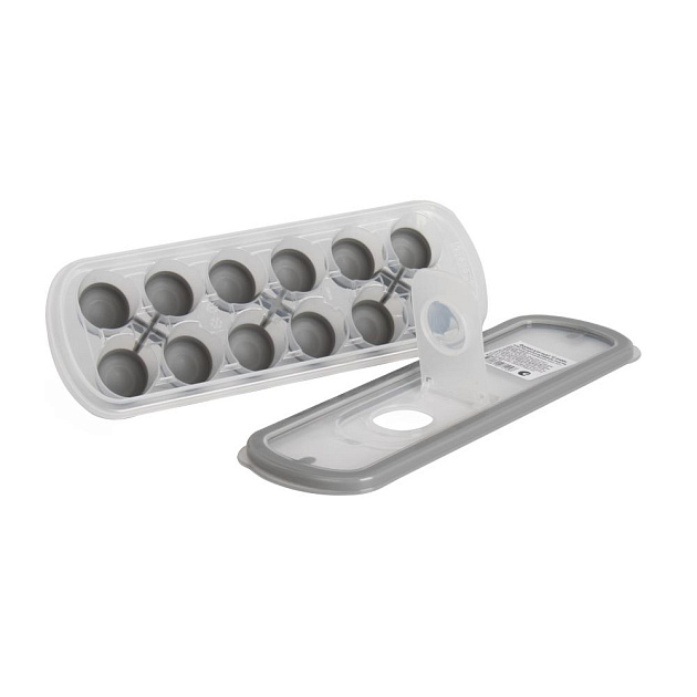 Форма для льда 12 ячеек 9,5х27х4см в ассортименте пластик 000000000001226456