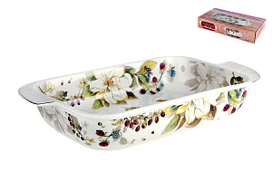 Блюдо-шубница 900мл 28,5х15,5х5,5см Ягодная поляна подарочная упаковка фарфор Y-11JP-JF4835 000000000001196850