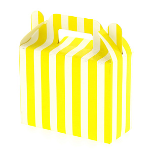 Коробка маленькая 11х14см 6шт желтая полоска R010043 000000000001174063