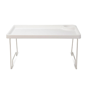 Столик-поднос 52x35x24см FORA складной белый полипропилен 000000000001224920