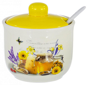 Сахарница с фарфор.ложкой,под.уп.,110-07022,Миель 000000000001177438