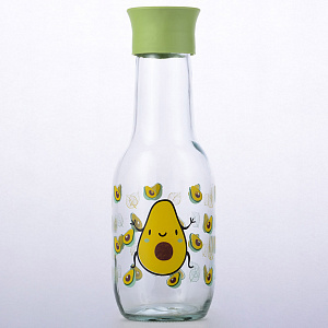 Бутылка для воды 1л SIGMA GLASS Авокадо стекло 000000000001213254