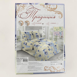 Комплект постельного белья Традиция, 1.5 спальный, 2 наволочки 70х70 см, бязь 000000000001028119