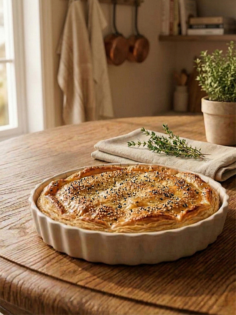 Форма для выпечки DE'NASTIA lattice 27,5x4,5см 1,7л коричневый керамика 000000000001231355