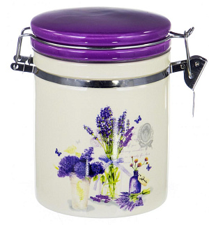 Банка д/сыпучих 730мл с клипсой, под.уп,Виолет,110-07055 000000000001177573