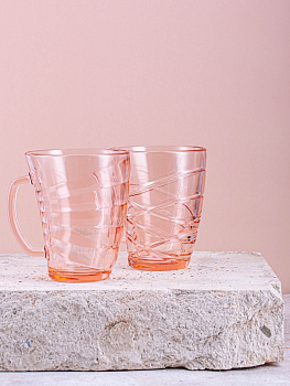 ШЕЙП ЭЛАНОР Кружка 320мл LUMINARC розовый стекло 000000000001213263