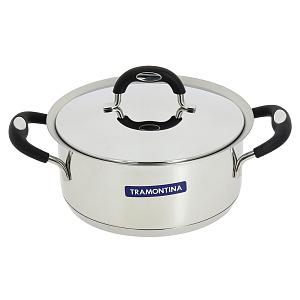 Кастрюля с крышкой 2,85л TRAMONTINA Duo Silicone 62483/200-TR 000000000001087620