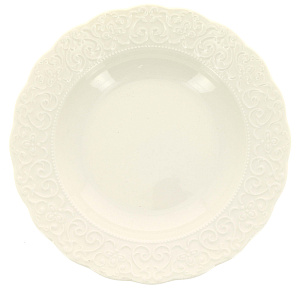 IREM Тарелка суповая 22см недекорированная костяной фарфор BNIRM22CK00 000000000001189487