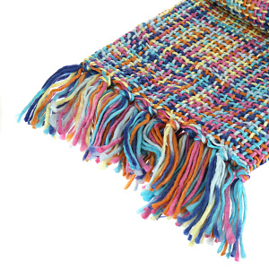 Вязаный плед с кистями Picasso Mona Liza, 140?180 см, акрил 000000000001130020