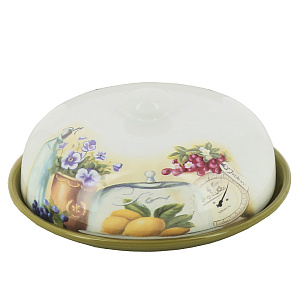 Блюдо для блинов с крышкой В саду Agness, 23 см 000000000001163129