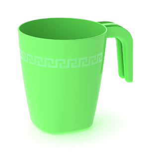 Кружка 400мл пластик салатовая П2213 000000000001197360