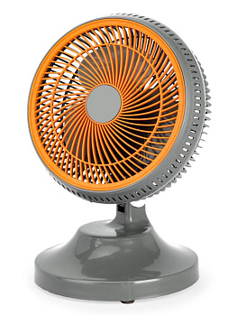 Вентилятор настольный 36х25см 220В 35Вт 2скорости режим поворота регулировка наклона серый пластик 000000000001227271