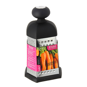 Терка 6-ти гранная 23см TALLER Дженнифер черный нержавеющая сталь 000000000001020743