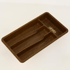 Лоток для столовых приборов ротанг, 4 секции, дерево, A104 000000000001188635