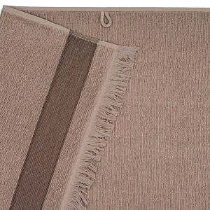 Полотенце махровое 50х90см СОФТИ Гармошка светло-коричневый хлопок 100% 000000000001213296