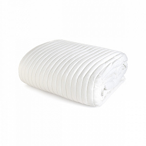 Покрывало 200x240см DE'NASTIA Structure строчка белый полиэстер 000000000001224726