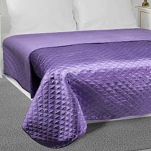 Покрывало DeN Палермо 190х220 атл/мат сиреневый геом2 U000241 000000000001203069