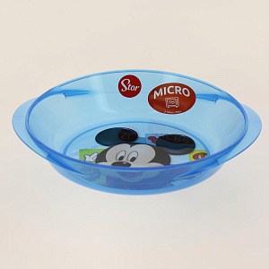 Миска пластиковая с ручками для СВЧ Микки Маус Символы Stor 274511/19024 000000000001193658