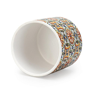 Кашпо 12,5х11,5см 1л Принт I керамика 000000000001225882