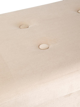 Пуфик складной 76х38х38см прямоугольный бежевый велюр 000000000001226417