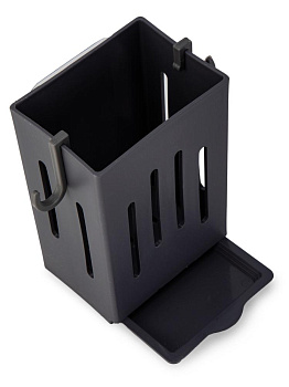 Подставка для столовых приборов 8,5х6х12,8см серый пластик 000000000001228328