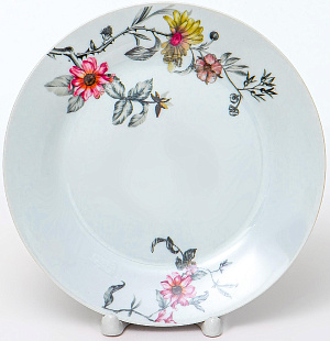 Тарелка 190мм OLAFF ФИОНА ОТТАВА мелкая фарфор 129-20026 000000000001204601