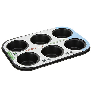 Формы для кексов 6 штук 26,7х18,6х3см MOULIN VILLA Маффин 000000000001148938
