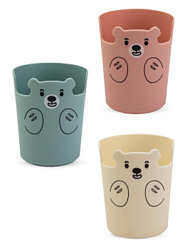 Стакан-подставка для канцелярии 10х8,5см в ассортименте пластик_ST 000000000001228757