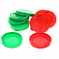 Набор крышек 10шт ИНТЕРМ цветные высший сорт полиэтилен