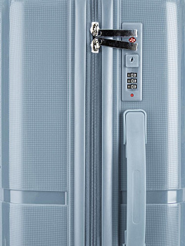 Чемодан на колесах L абстракция серо-голубой PP 000000000001226566