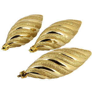 Набор декоративных украшений Сосулька Посуда Центр, 13 см, 3 шт. 000000000001161745