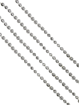 Новогодняя гирлянда Серебряный маскарад из полистирола / 270x0,7см арт.78853 000000000001191377