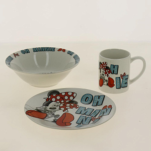 Набор детский посуды 3 предмета STOR Минни №6 керамика 265395/78265 000000000001193166