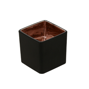 Подсвечник декоративный "Square" стекло 6х6см черный/золото R011267 000000000001200385