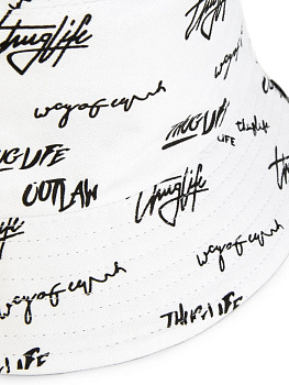 Панама 56-58см двухсторонняя белый хлопок/полиэстер 000000000001227470