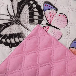 Покрывало Экономь и Я Ультрастеп "Бабочки" 240х210±5см, микрофайбер, пл.215г/м2, 100% полиэстер 4072846 000000000001200069
