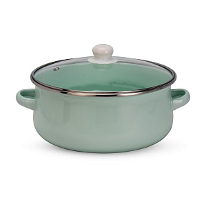 Набор кастрюль 5шт 16см-1л/18см-1,7л/20см-2,2л/22см-3,2л/24см-4,5л Мята эмаль Набор кастрюль 5шт 16см-1л/18см-1,7л/20см-2,2л/22см-3,2л/24см-4,5л Мята эмаль 000000000001223956