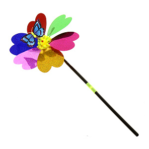 Ветрячок 51см ИГРУШКИ ГРЕМИ Бабочка пластик 000000000001054482