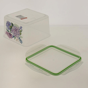 Контейнер для холодильника и СВЧ с декором 1,6л SUPER LOCK 4311400 000000000001184576