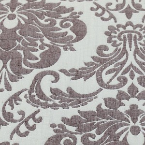 Покрывало 260х240см DE'NASTIA 3слоя бордовое орнамент2 жаккард 55%хлопок 45%полиэстер 000000000001189552