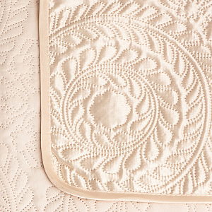 Покрывало DeN Палермо 240х260 атл/мат молочный круги U000216 000000000001203044