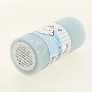 Свеча пеньковая 150х70мм Дольче Вита голубая 000000000001209287