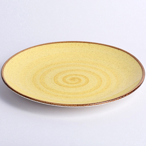 Тарелка обеденная 25см TULU PORSELEN Active Deniz Lemon фарфор 000000000001212300